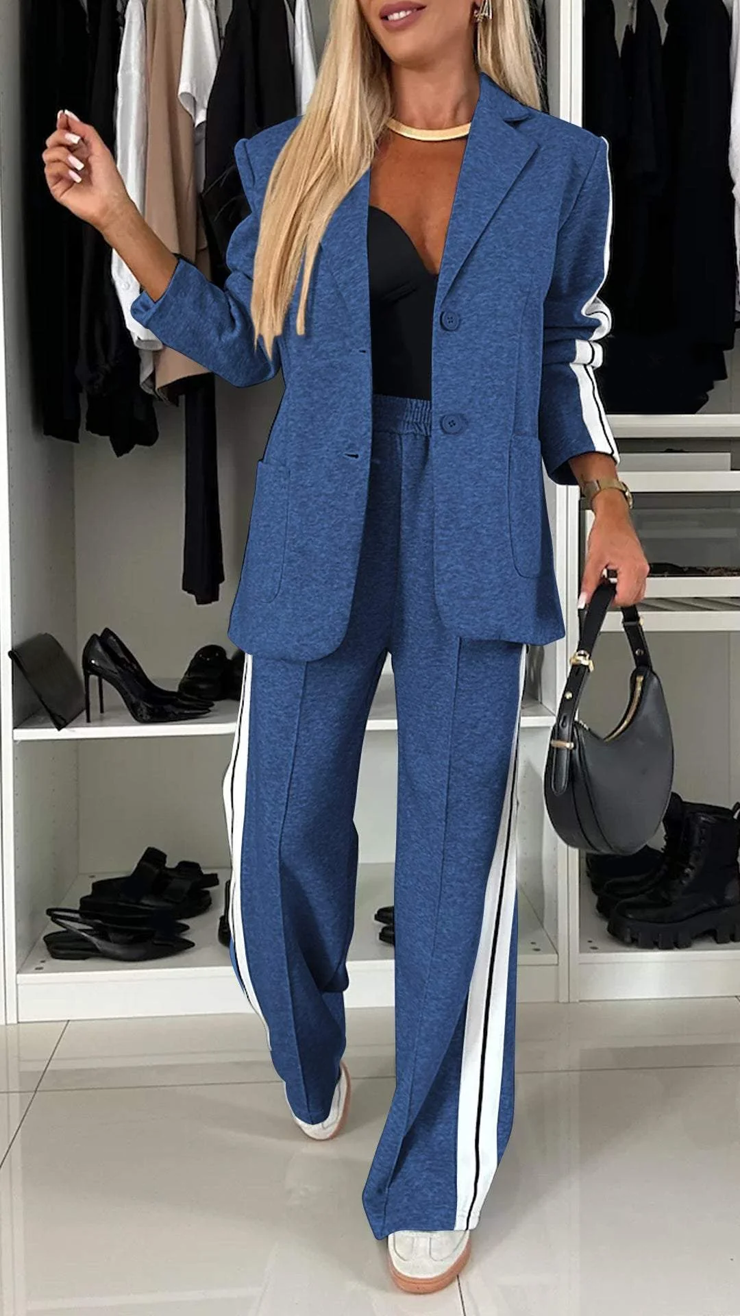 Women Suit Set | Relaxed Fit Blazer and Trouser Two-Piece