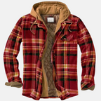 Men Jacket | Quilted Lining Shirt-Style Front Button Closure