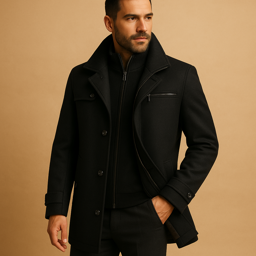 Men Jacket | Waterproof Winter Fit with Adjustable Cuffs