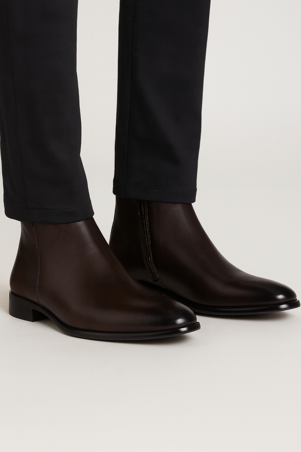 Men Boots | Ankle Height with Side Zip Closure