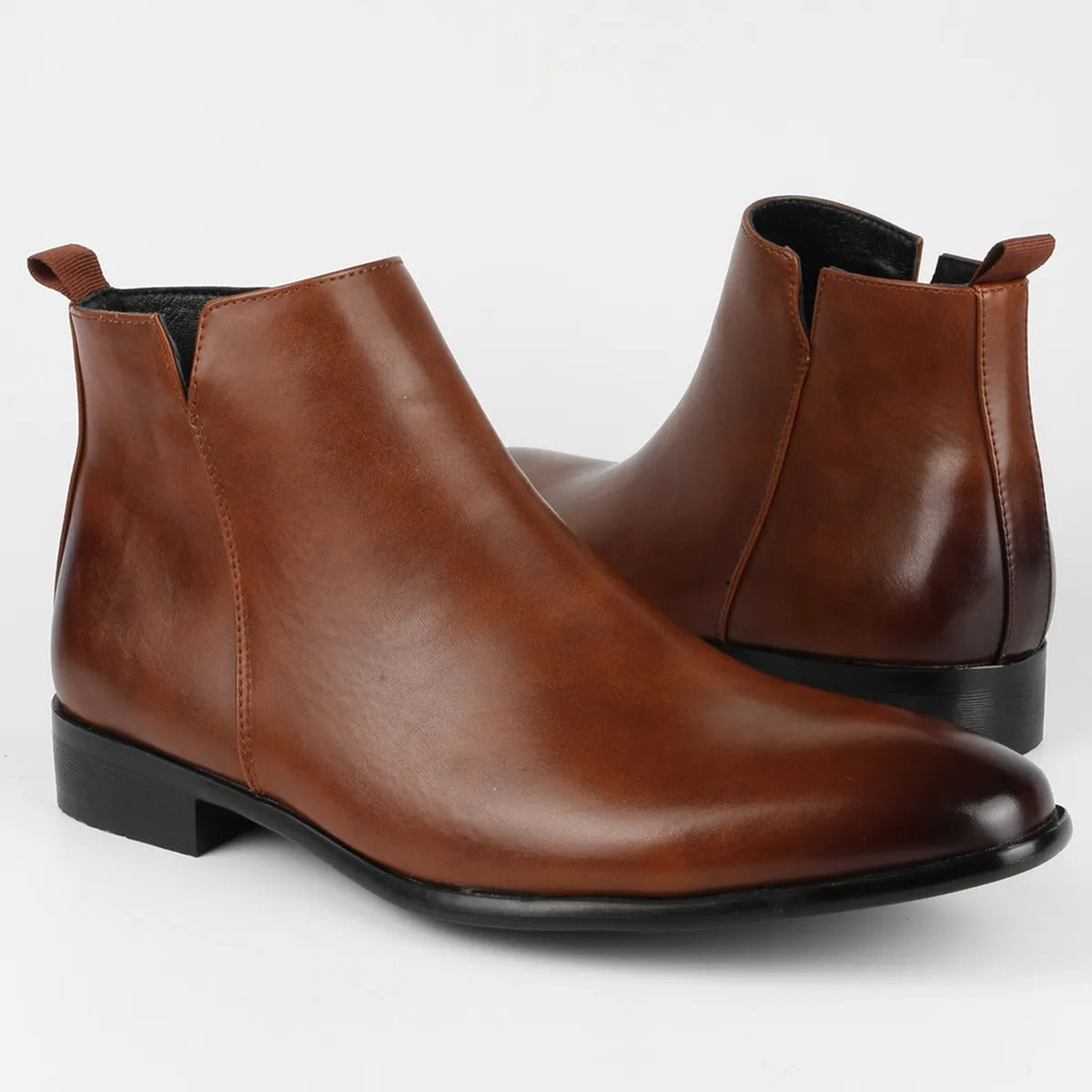 Men Boots | Ankle Height with Side Zip Closure