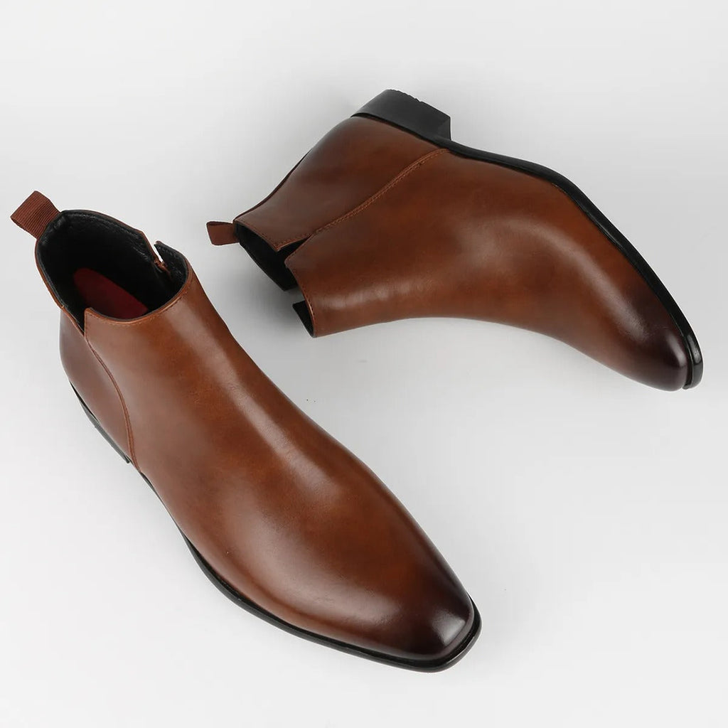 Men Boots | Ankle Height with Side Zip Closure