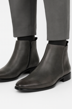 Men Boots | Ankle Height with Side Zip Closure