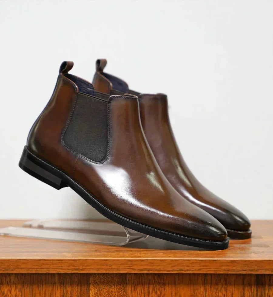 Men Boots | Pointed Toe with Elastic Side Panels