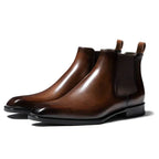 Men Boots | Pointed Toe with Elastic Side Panels