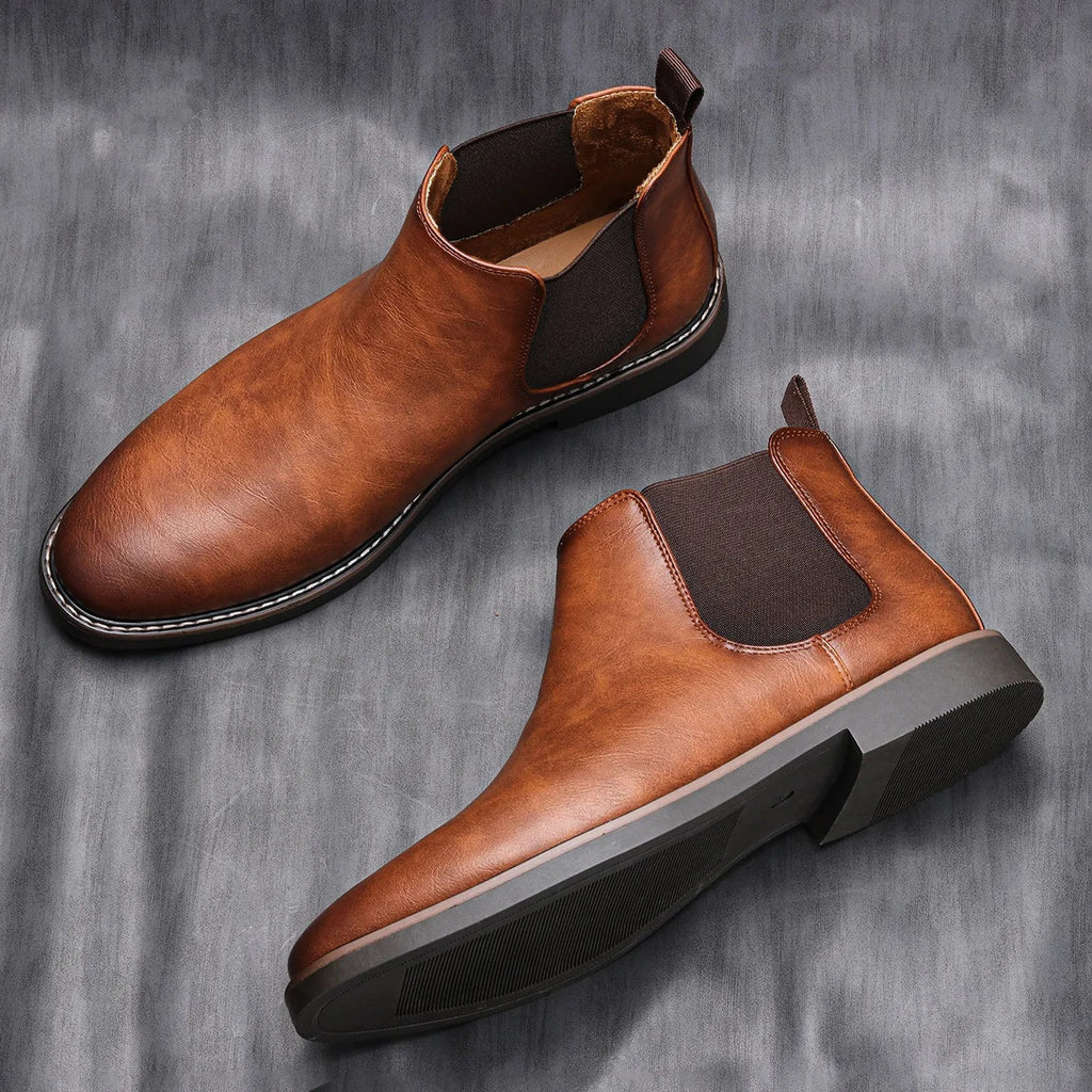 Men Boots | Slip-On Design with Elastic Side Panels