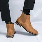 Men Shoes Chelsea | Slip-On Ankle Height with Side Elastic