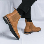 Men Shoes Chelsea | Slip-On Ankle Height with Side Elastic