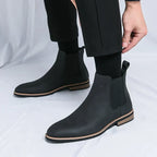 Men Shoes Chelsea | Slip-On Ankle Height with Side Elastic