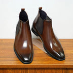 Men Shoes | Chelsea Style with Elastic Side Panels