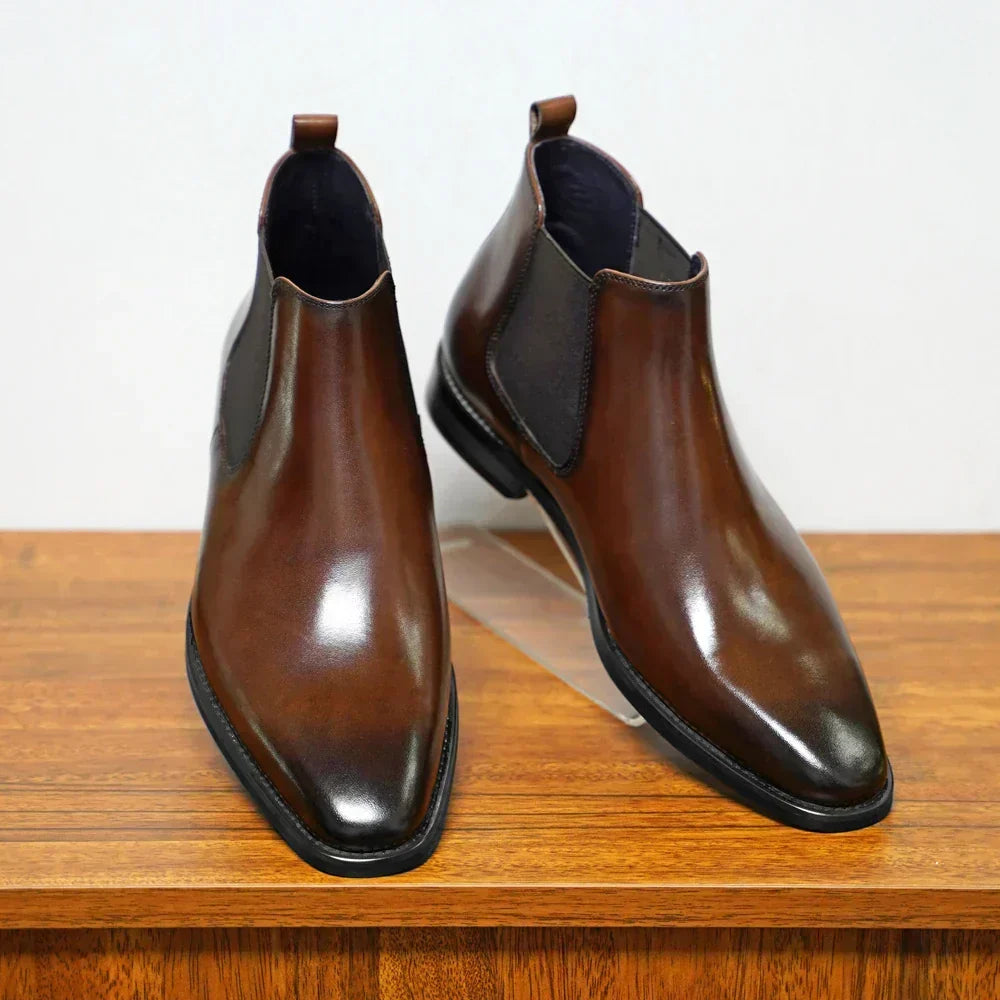 Men Shoes | Chelsea Style with Elastic Side Panels