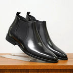 Men Shoes | Chelsea Style with Elastic Side Panels