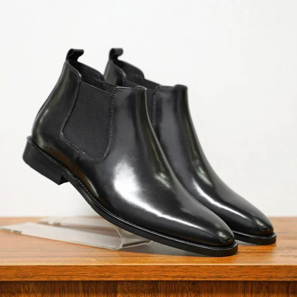 Men Shoes | Chelsea Style with Elastic Side Panels