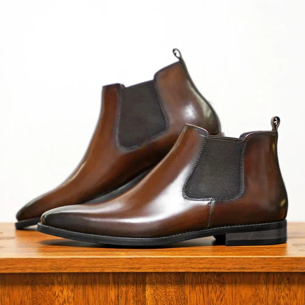 Men Shoes | Chelsea Style with Elastic Side Panels