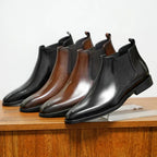 Men Shoes | Chelsea Style with Elastic Side Panels