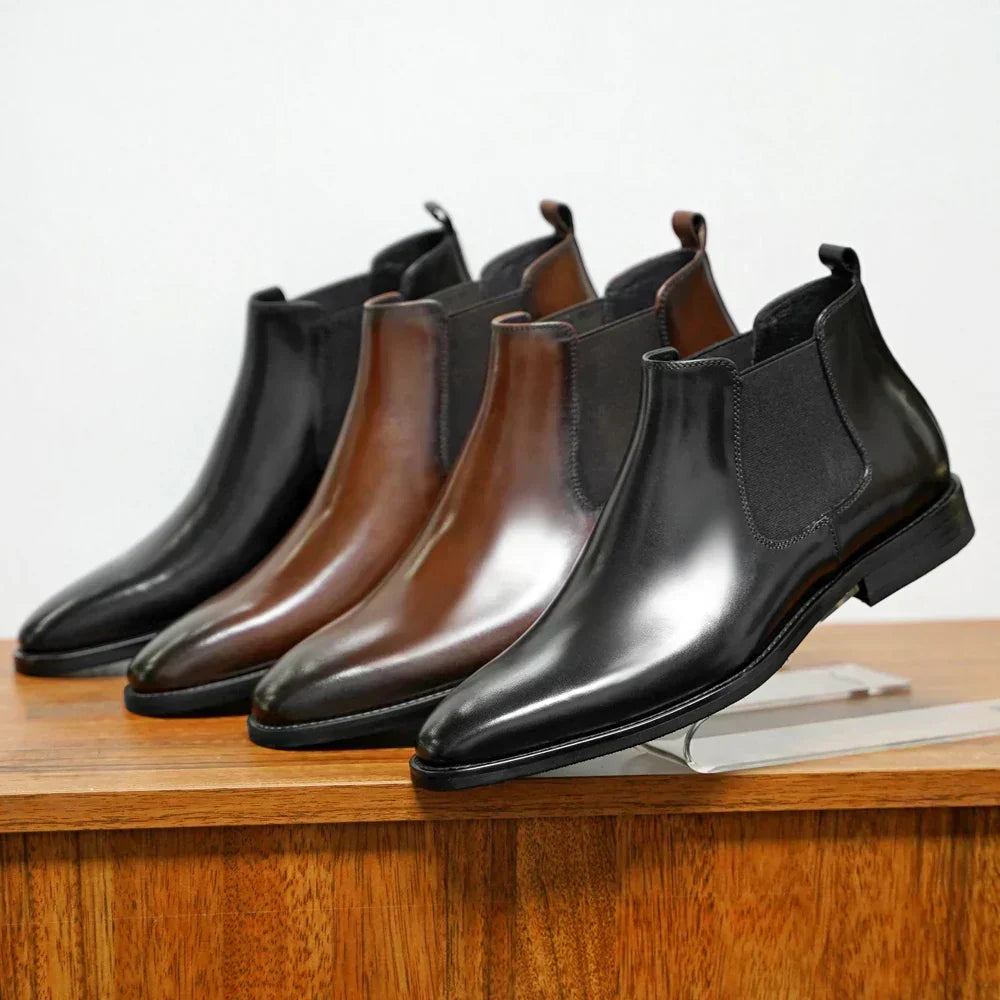 Men Shoes | Chelsea Style with Elastic Side Panels