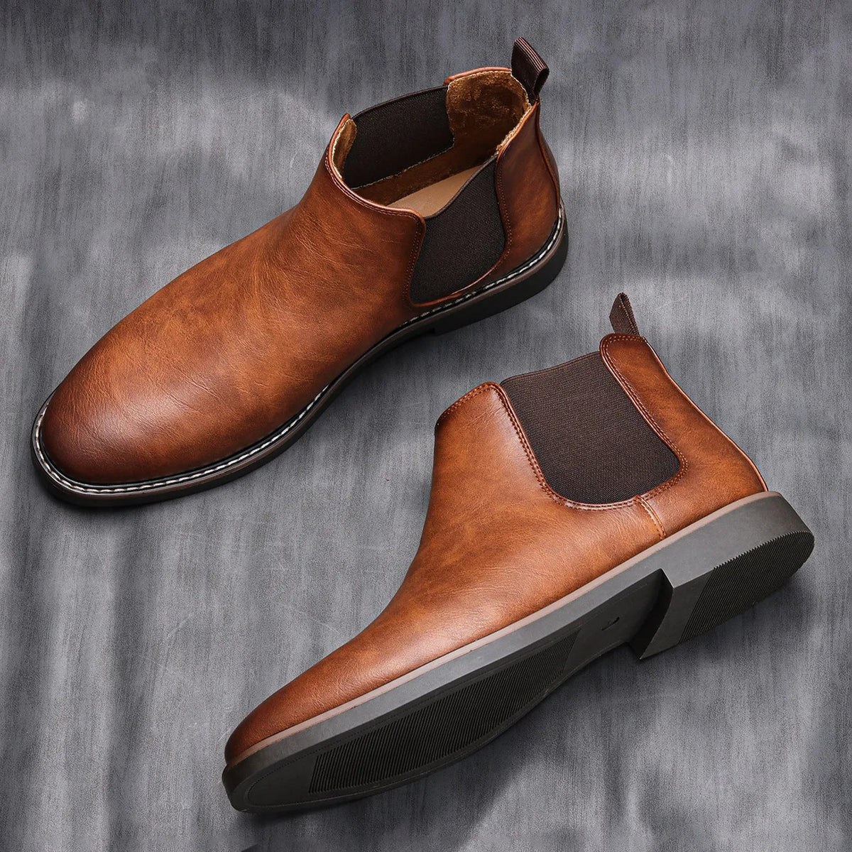 Men Boots | Slip-On Chelsea Style with Ankle Length Fit