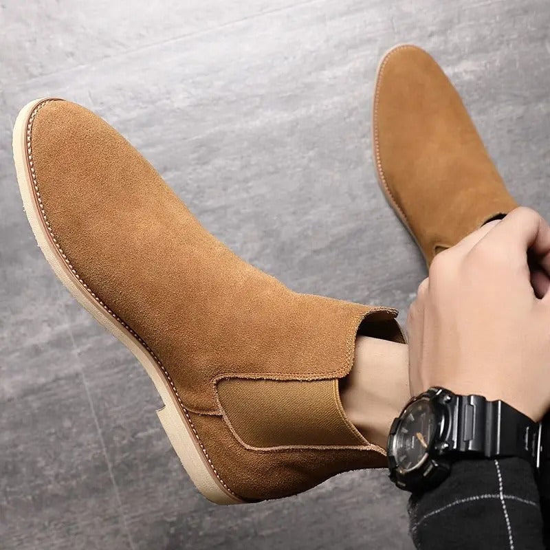 Men Chelsea Boots | Slip-On Design with Rear Pull Loop