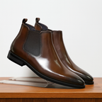 Men Boots | Slip-On Chelsea Style with Elastic Side Panels