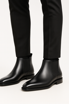 Men Boots | Slip-On Chelsea Style with Elastic Side Panels