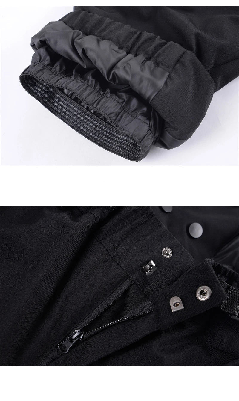 Men Trousers | Windproof Waterproof Full-Length Winter Zip