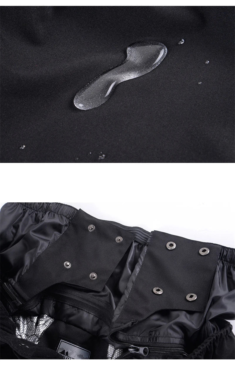 Men Trousers | Windproof Waterproof Full-Length Winter Zip