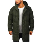 Men Jacket | Long Cut with Detachable Hood for Cold Weather