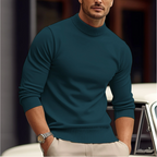 Men Sweater | Turtleneck Fitted Pullover Long Sleeve Cut
