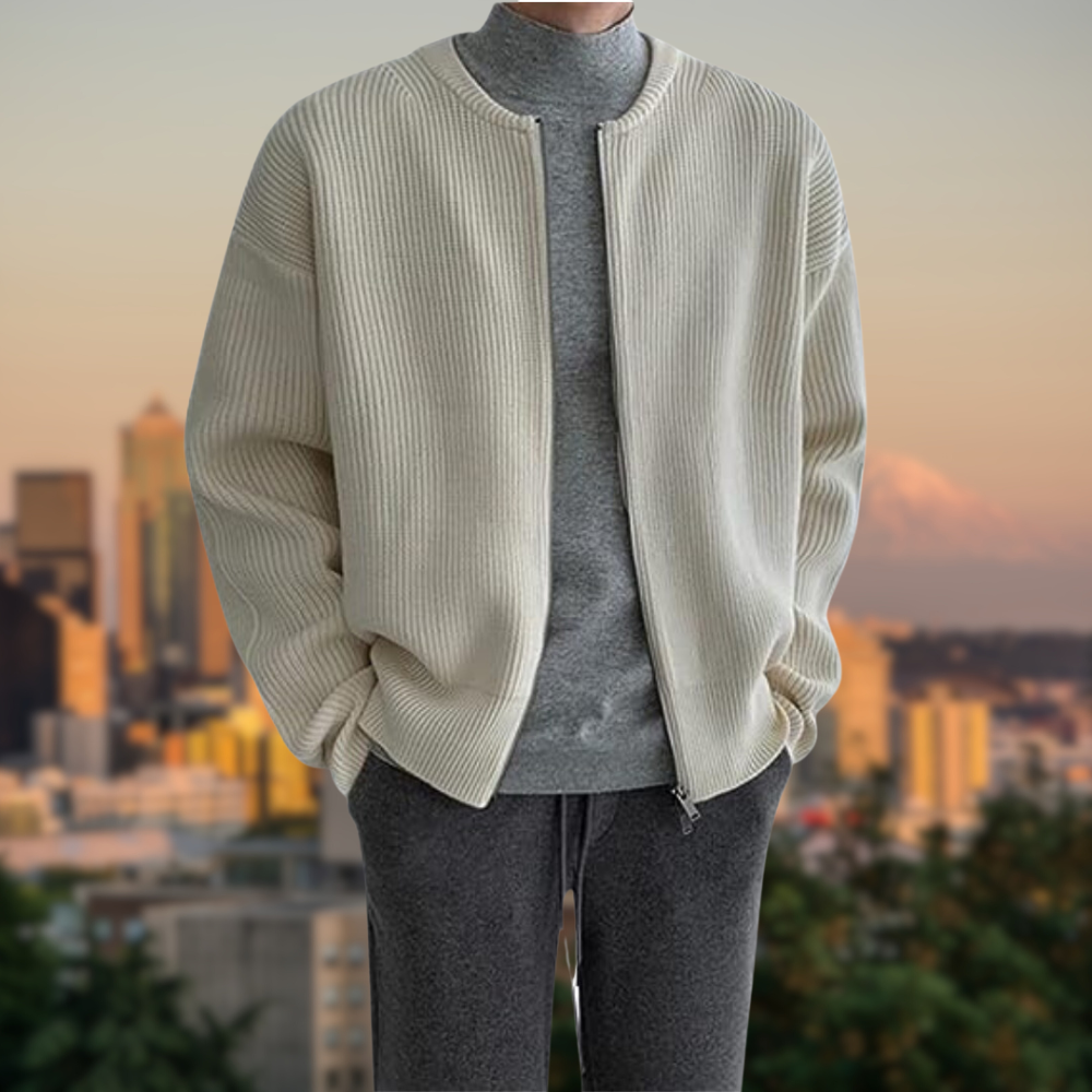 Men Cardigan | V-Neck Sleeveless Pullover Layering Fit