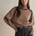 Women Sweater | Ribbed Turtleneck with Long Sleeves
