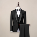 Men Suit | Three-Piece Shawl Lapel Tuxedo with Waistcoat