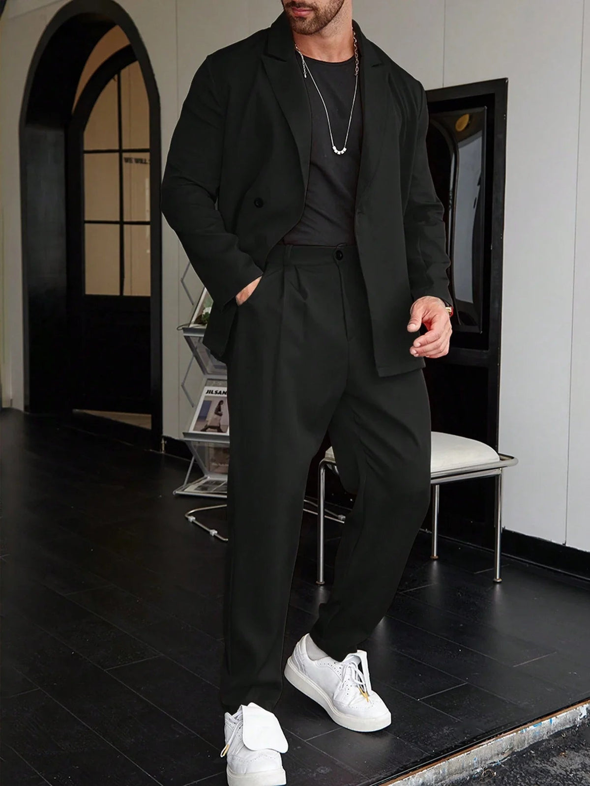 Men Set | Slim Fit Two-Piece Blazer and Trousers Suit