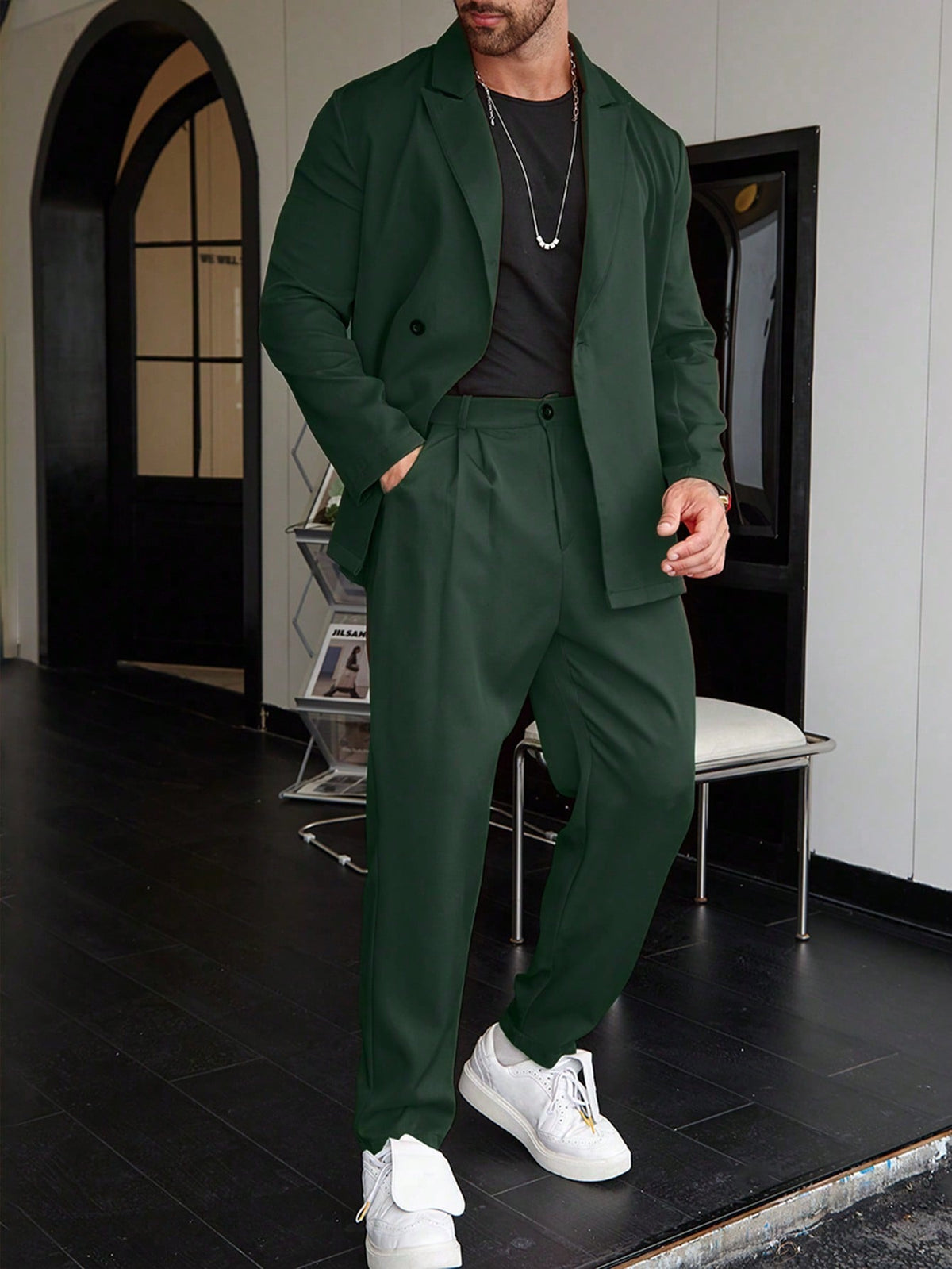 Men Set | Slim Fit Two-Piece Blazer and Trousers Suit