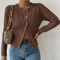 Women Cardigan | Button Front Closure with Textured Fabric