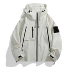 Men Jacket | Waterproof Hooded Oversized Full Zip Fit