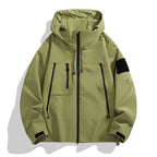 Men Jacket | Waterproof Hooded Oversized Full Zip Fit