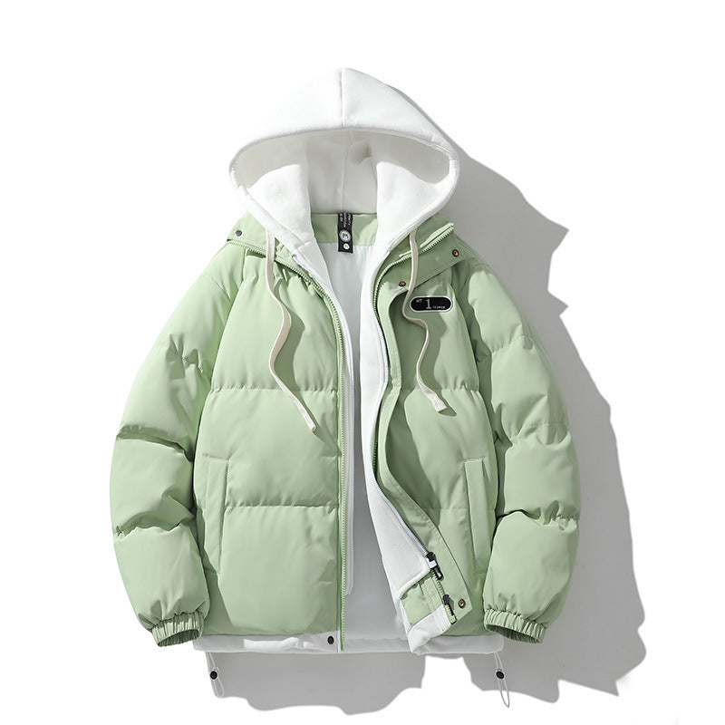 Men Jacket | Double Hood Front Zip Winter Insulated Fit
