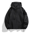Men Jacket | Waterproof Hooded Oversized Full Zip Fit