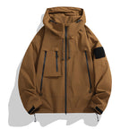 Men Jacket | Waterproof Hooded Oversized Full Zip Fit