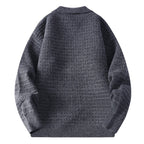 Men Cardigan | Relaxed Fit with Waffle Knit and Button Front