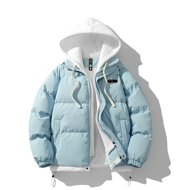 Men Jacket | Double Hood Front Zip Winter Insulated Fit