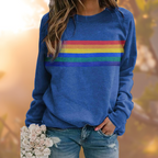 Women Sweatshirt | Crew Neck Pullover with Long Sleeves
