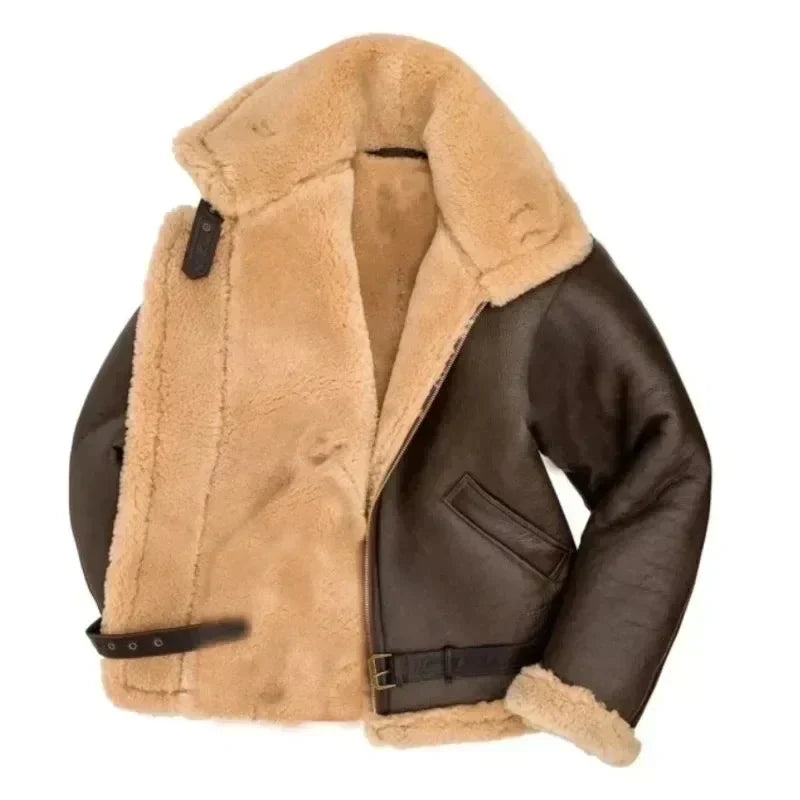 Men Jacket | Aviation-Style Cut with Full-Length Zip Front