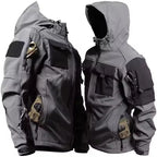 Men Jacket | Full Zip Hooded Softshell with Side Pockets