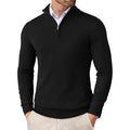 Men Sweater | Half-Zip Collar with Regular Fit Long Sleeves