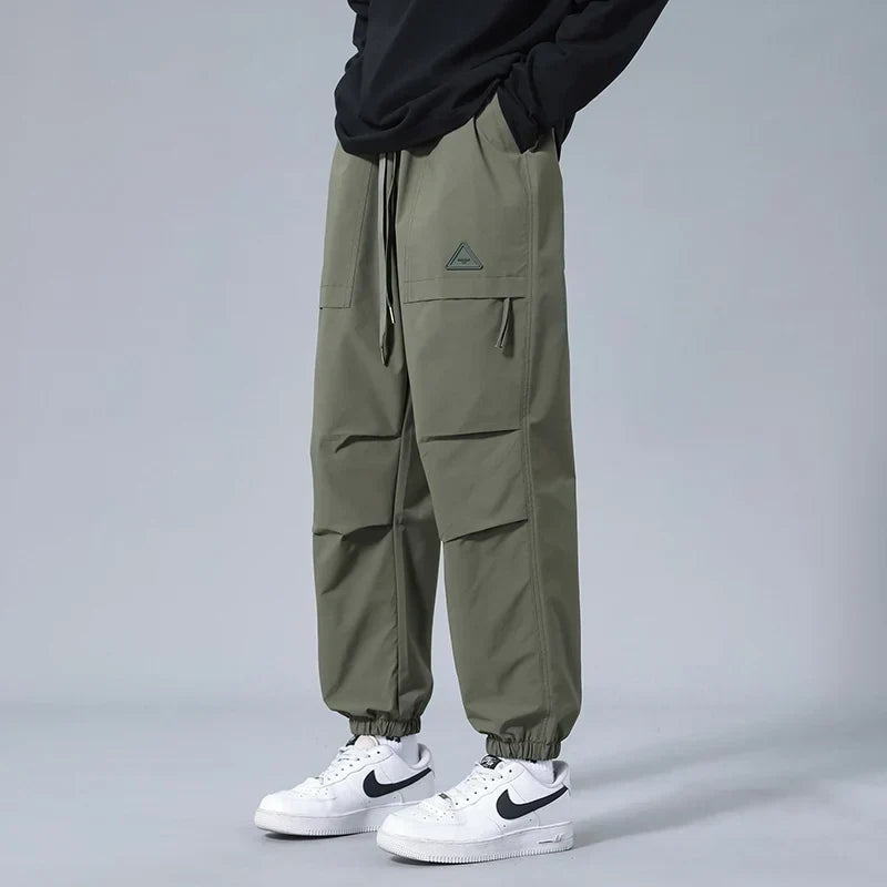 Men Joggers | Tapered Fit with Cargo Pockets and Drawstring