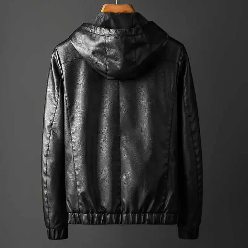 Men Jacket | Hooded Bomber with Full-Zip Front Closure