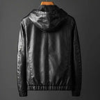Men Jacket | Hooded Bomber with Full-Zip Front Closure