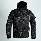 Men Jacket | Full Zip Hooded Softshell with Side Pockets