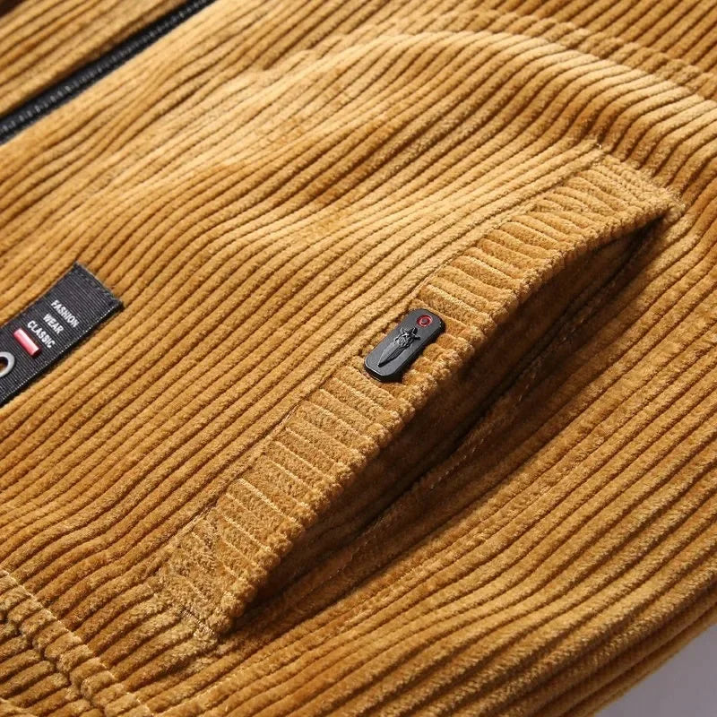 Men Jacket | Windproof Insulated Full Zip Winter Fit